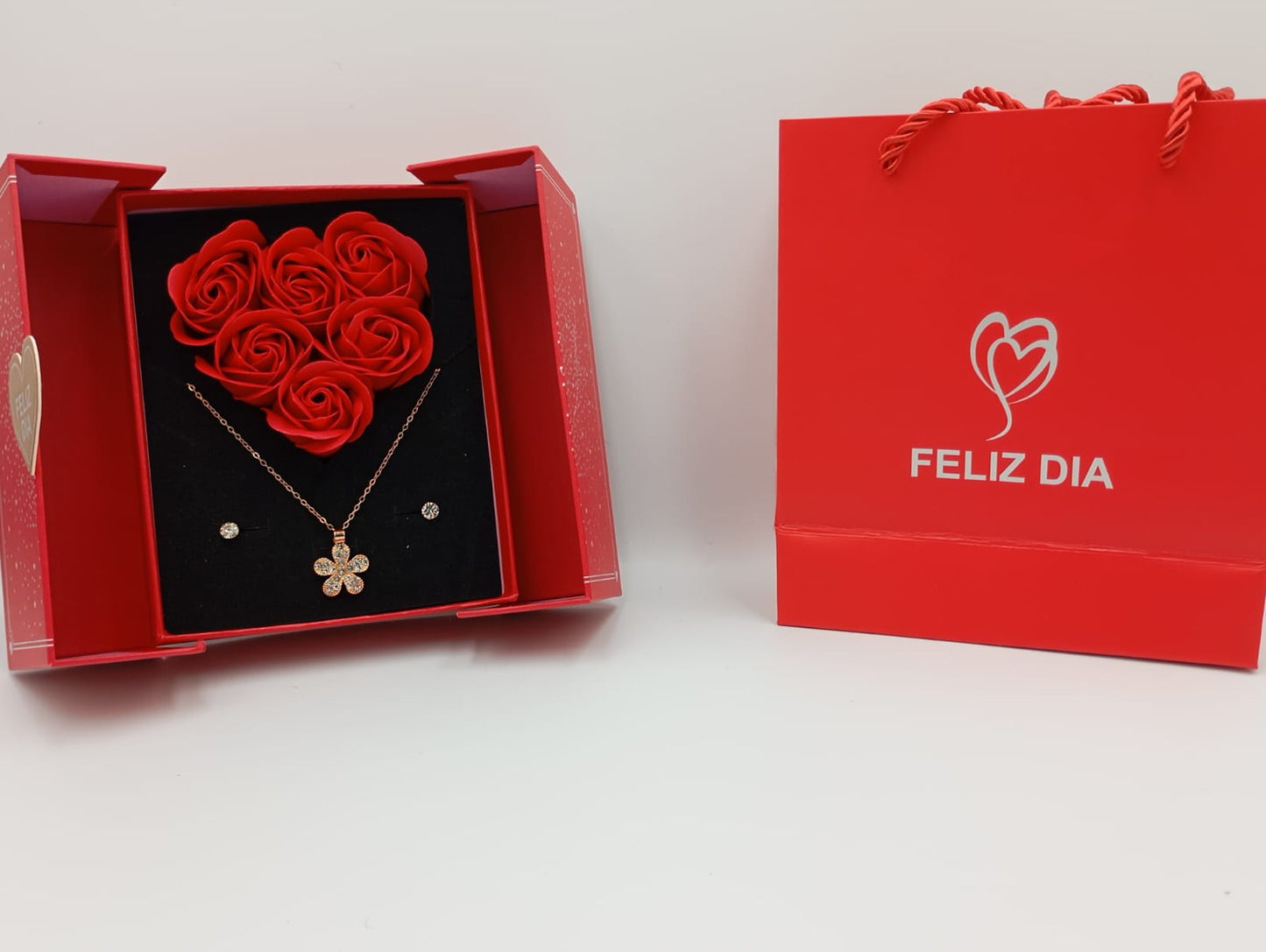 JOYERO CON ROSAS PARA MAMA + BOLSA DE REGALO
