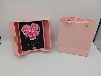 JOYERO CON ROSAS PARA MAMA + BOLSA DE REGALO